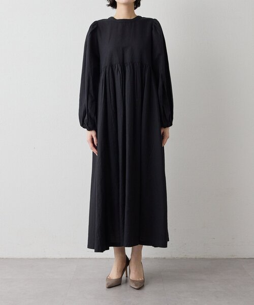 Whim Gazette（ウィムガゼット）の「2wayギャザーワンピース（ワンピース・レディース・ブラック/ピンク・FREE）」の15枚目の写真