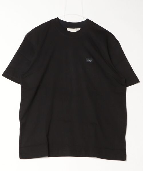 Calvin Klein Jeans(カルヴァンクラインジーンズ)の「Calvin Klein Jeans カルバンクラインジーンズ WOVEN LABEL RELAXED TEE モノグラムCK半袖Tシャツ(Tシャツ/カットソー・メンズ・ブラック/ホワイト・L/M/S)」の5枚目の写真