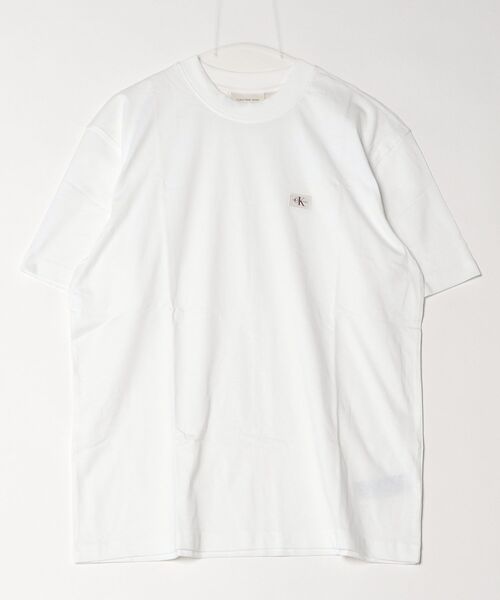 Calvin Klein Jeans(カルヴァンクラインジーンズ)の「Calvin Klein Jeans カルバンクラインジーンズ WOVEN LABEL RELAXED TEE モノグラムCK半袖Tシャツ(Tシャツ/カットソー・メンズ・ブラック/ホワイト・L/M/S)」の4枚目の写真
