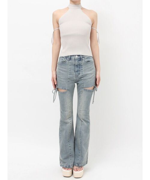 RESEXXY(リゼクシー)の「チョーカーベアニットトップス(ニット/セーター・レディース・グレー/ピンク/ブラック・FREE)」の21枚目の写真