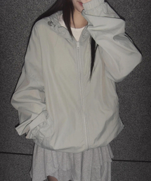 CHICKS（チックス）の「シェルオーバーウィンドブレーカー ミントカーキ（ナイロンジャケット）」