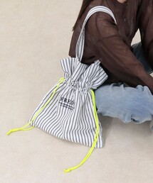 fredy emue | アウトポケットストライプロゴトートバッグ(トートバッグ)