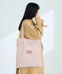 fredy emue | アウトポケットストライプロゴトートバッグ(トートバッグ)