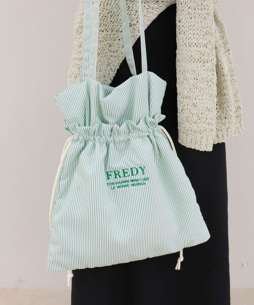fredy emue（フレディエミュ）の「アウトポケットストライプロゴトートバッグ（トートバッグ・レディース・ブラック系その他/ブラウン系その他/ホワイト系その他/レッド系その他/ブルー系その他/グリーン系その他・FREE）」の17枚目の写真