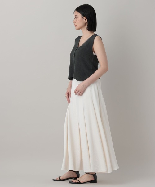 A part by（アパートバイ）の「ニットベスト（ベスト・レディース・チャコールグレー/オフホワイト/ブラウン・FREE）」の18枚目の写真