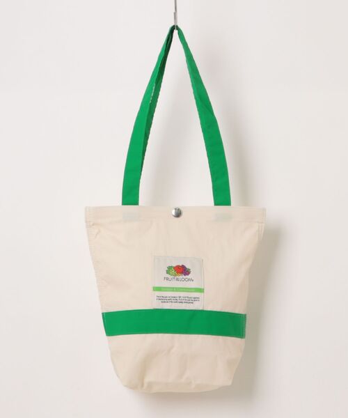 FRUIT OF THE LOOM(フルーツオブザルーム)の「FRUIT OF THE LOOM / FTL NYLON TOTEBAG M / 80310300(トートバッグ・レディース・オフホワイト/グリーン系その他・ONESIZE)」の1枚目の写真