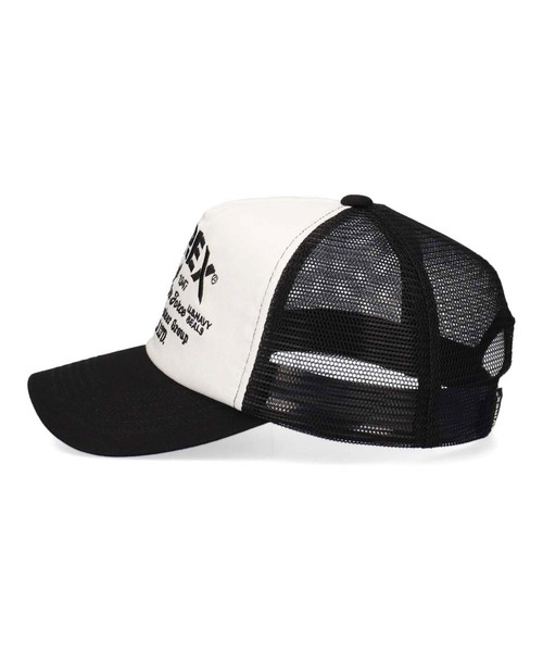 AVIREX(アヴィレックス)の「AVIREX MULTI LOGO MESH CAP(キャップ・メンズ・ブラック/ホワイト・FREE)」の4枚目の写真