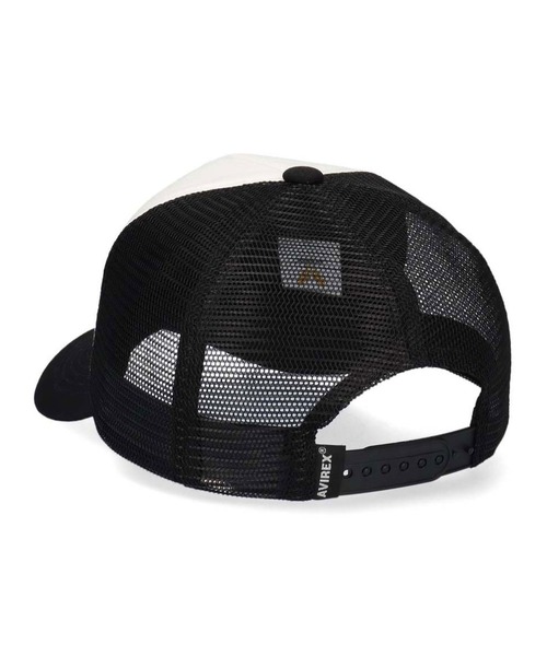 AVIREX(アヴィレックス)の「AVIREX MULTI LOGO MESH CAP(キャップ・メンズ・ブラック/ホワイト・FREE)」の6枚目の写真