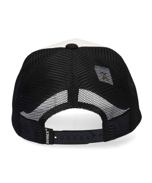 AVIREX(アヴィレックス)の「AVIREX MULTI LOGO MESH CAP(キャップ・メンズ・ブラック/ホワイト・FREE)」の7枚目の写真