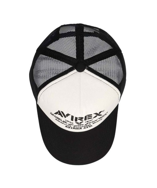 AVIREX(アヴィレックス)の「AVIREX MULTI LOGO MESH CAP(キャップ・メンズ・ブラック/ホワイト・FREE)」の10枚目の写真