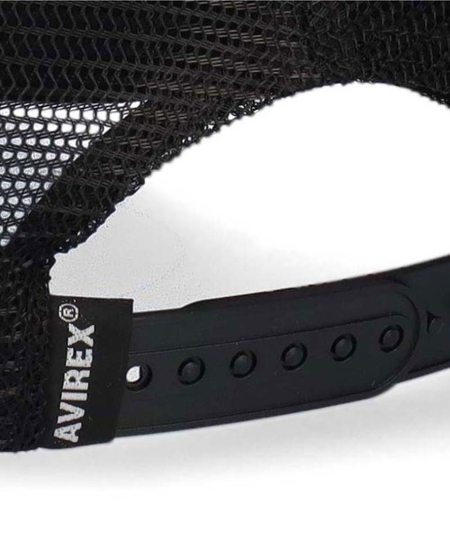 AVIREX(アヴィレックス)の「AVIREX MULTI LOGO MESH CAP(キャップ・メンズ・ブラック/ホワイト・FREE)」の12枚目の写真