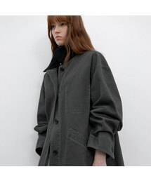 STITCH COUDUROY COLLAR BARBUR JACKET (CT-1483)