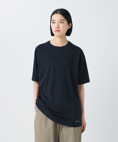 Snow Peak（スノーピーク）の「Snow Peak / Polartec Power Dry T-Shirt / ポーラテックパワードライTシャツ（Tシャツ/カットソー・メンズ・ブラック/ブラウン・M/L）」の2枚目の写真