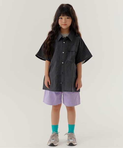 BREEZE(ブリーズ)の「【WEB限定】KUDOZ.B チェックシャツ(シャツ/ブラウス・キッズ・ブラック/グリーン・90/100/110/120/130/140/150)」の3枚目の写真
