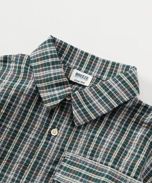 BREEZE(ブリーズ)の「【WEB限定】KUDOZ.B チェックシャツ(シャツ/ブラウス・キッズ・ブラック/グリーン・90/100/110/120/130/140/150)」の12枚目の写真
