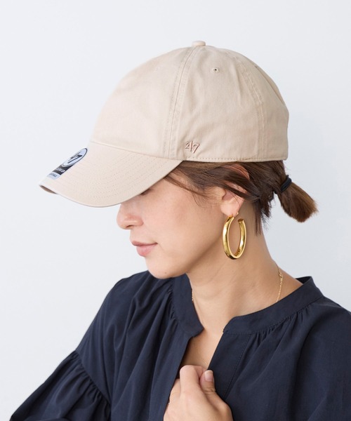 '47(フォーティーセブン)の「【'47×MICA&DEAL】別注-クリーンナップCAP- CLEAN UP(キャップ・レディース・チャコールグレー/グレイッシュベージュ/ネイビー/ピンク/ブラウン・FREE)」の3枚目の写真