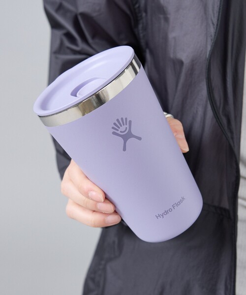 HYDRO FLASK(ハイドロフラスク)の「【HYDRO FLASK / ハイドロフラスク】16oz ALL AROUND TUMB / 断熱ステンレスボトル /タンブラー(グラス/マグカップ/タンブラー・メンズ・スモークピンク/エメラルド/ブラック/ライラック/ホワイト/ブルー/グレー/ピンク・フリー)」の6枚目の写真