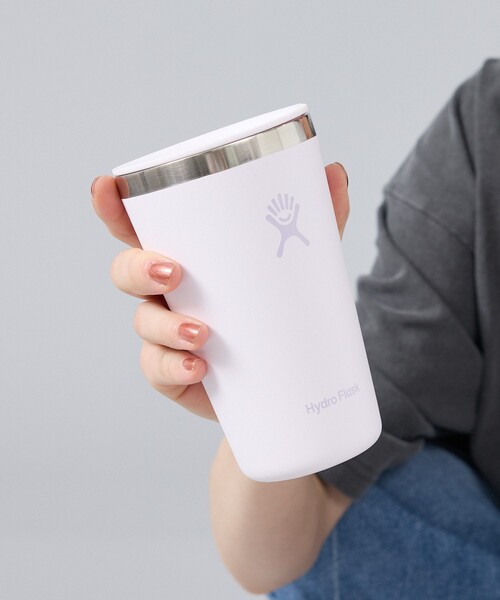 HYDRO FLASK(ハイドロフラスク)の「【HYDRO FLASK / ハイドロフラスク】16oz ALL AROUND TUMB / 断熱ステンレスボトル /タンブラー(グラス/マグカップ/タンブラー・メンズ・スモークピンク/エメラルド/ブラック/ライラック/ホワイト/ブルー/グレー/ピンク・フリー)」の8枚目の写真