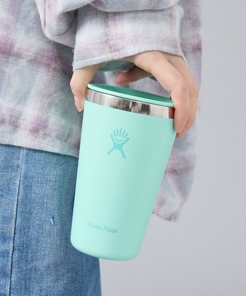 HYDRO FLASK(ハイドロフラスク)の「【HYDRO FLASK / ハイドロフラスク】16oz ALL AROUND TUMB / 断熱ステンレスボトル /タンブラー(グラス/マグカップ/タンブラー・メンズ・スモークピンク/エメラルド/ブラック/ライラック/ホワイト/ブルー/グレー/ピンク・フリー)」の1枚目の写真