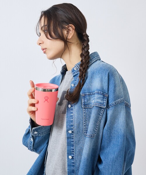 HYDRO FLASK(ハイドロフラスク)の「【HYDRO FLASK / ハイドロフラスク】16oz ALL AROUND TUMB / 断熱ステンレスボトル /タンブラー(グラス/マグカップ/タンブラー・メンズ・スモークピンク/エメラルド/ブラック/ライラック/ホワイト/ブルー/グレー/ピンク・フリー)」の17枚目の写真