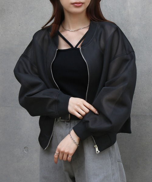 NYLAUS(ナイラス)の「【SG】ダンボールシアーMA-1ブルゾン(MA-1・レディース・モカ/ブラック/カーキ/ホワイト・M)」の2枚目の写真