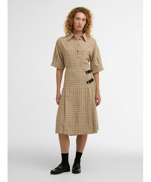 Barbour(バブアー)の「Hollingtonタータン ミディスカート(レディース)(スカート・レディース・ベージュ・8/10)」の8枚目の写真