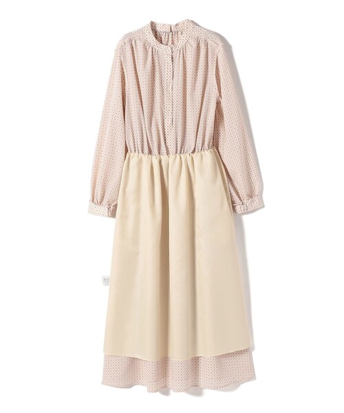 SHIPS(シップス)の「〈手洗い可能〉2WAY プリント タイ 長袖 ワンピース(ワンピース・レディース・ネイビー/ベージュ系その他・ONE SIZE)」の17枚目の写真