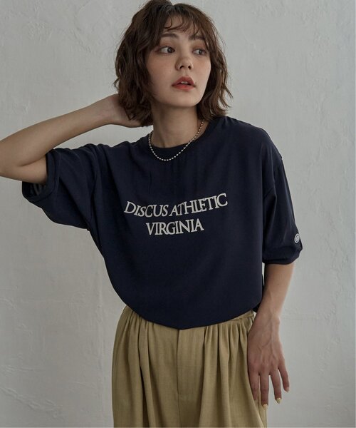 notch.(ノッチ)の「DISCUS ATHLETIC ディスカスアスレチック ジョーゼットTシャツ(Tシャツ/カットソー・レディース・オフホワイト/ブラック/ネイビー・M/L)」の4枚目の写真