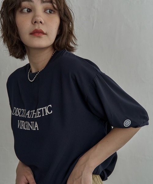 notch.(ノッチ)の「DISCUS ATHLETIC ディスカスアスレチック ジョーゼットTシャツ(Tシャツ/カットソー・レディース・オフホワイト/ブラック/ネイビー・M/L)」の5枚目の写真