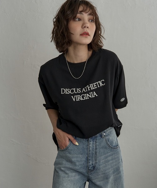 notch.(ノッチ)の「DISCUS ATHLETIC ディスカスアスレチック ジョーゼットTシャツ(Tシャツ/カットソー・レディース・オフホワイト/ブラック/ネイビー・M/L)」の18枚目の写真