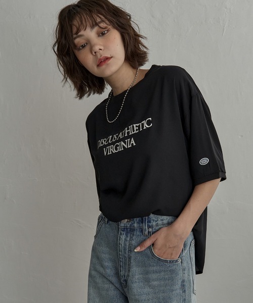 notch.(ノッチ)の「DISCUS ATHLETIC ディスカスアスレチック ジョーゼットTシャツ(Tシャツ/カットソー・レディース・オフホワイト/ブラック/ネイビー・M/L)」の19枚目の写真
