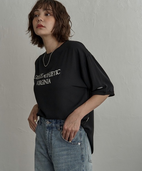 notch.(ノッチ)の「DISCUS ATHLETIC ディスカスアスレチック ジョーゼットTシャツ(Tシャツ/カットソー・レディース・オフホワイト/ブラック/ネイビー・M/L)」の20枚目の写真
