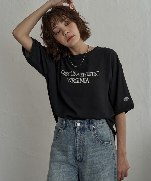 notch.(ノッチ)の「DISCUS ATHLETIC ディスカスアスレチック ジョーゼットTシャツ(Tシャツ/カットソー・レディース・オフホワイト/ブラック/ネイビー・M/L)」の21枚目の写真
