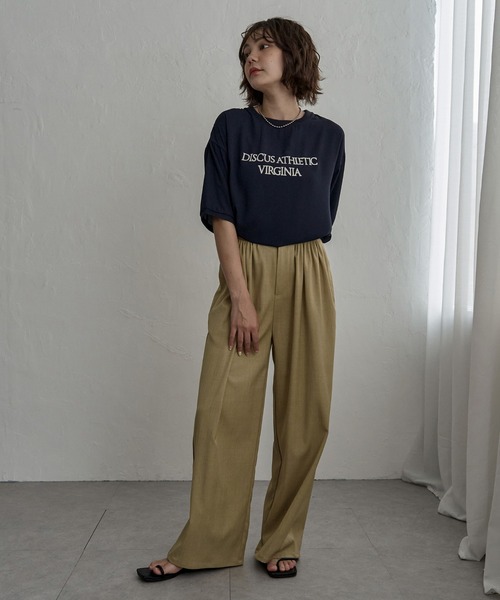 notch.(ノッチ)の「DISCUS ATHLETIC ディスカスアスレチック ジョーゼットTシャツ(Tシャツ/カットソー・レディース・オフホワイト/ブラック/ネイビー・M/L)」の8枚目の写真
