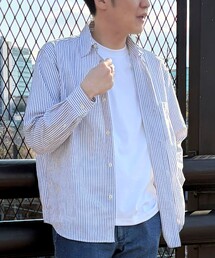 NOLLEY'S LIGHT（ノーリーズライト）の「サッカー　レギュラーカラーシャツ（シャツ/ブラウス）」