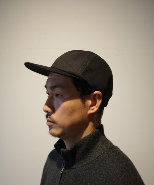 KIJIMA TAKAYUKI Cotton CAP ブラック KIJIMA TAKAYUKI COTTON GABA 6PANEL CAP（キャップ）｜KIJIMA