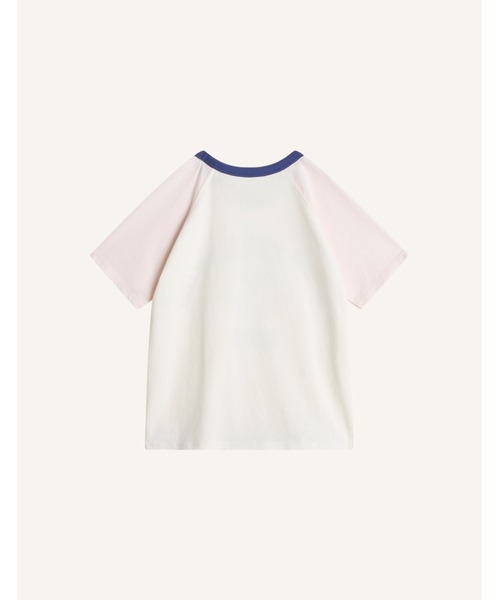 Maison Kitsune(メゾンキツネ)の「LULU TEE-SHIRT(Tシャツ/カットソー・キッズ・ホワイト×ピンク・110cm/150cm/140cm/130cm/120cm)」の2枚目の写真