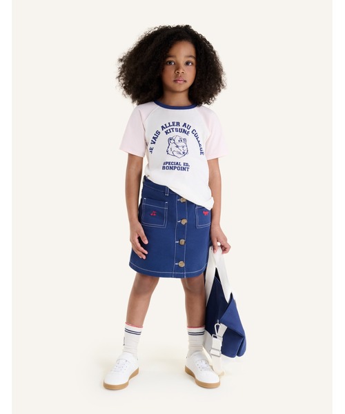Maison Kitsune(メゾンキツネ)の「LULU TEE-SHIRT(Tシャツ/カットソー・キッズ・ホワイト×ピンク・110cm/150cm/140cm/130cm/120cm)」の3枚目の写真