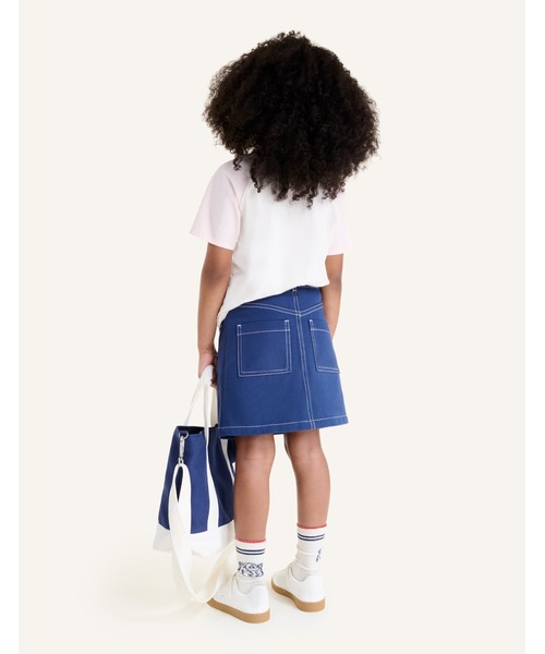 Maison Kitsune(メゾンキツネ)の「LULU TEE-SHIRT(Tシャツ/カットソー・キッズ・ホワイト×ピンク・110cm/150cm/140cm/130cm/120cm)」の4枚目の写真