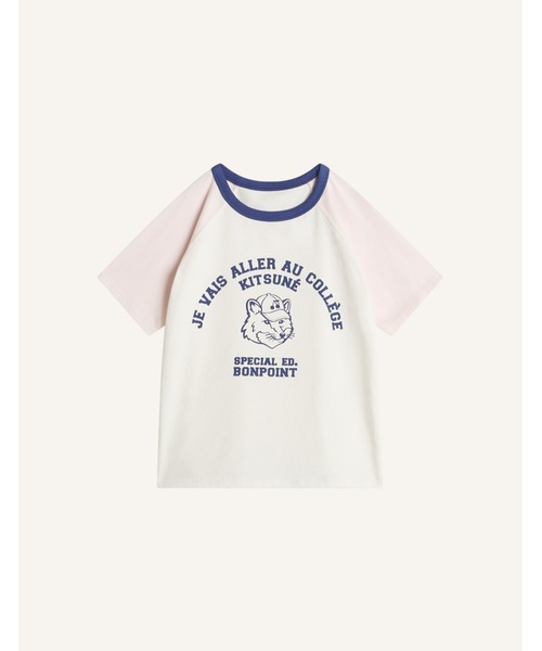 Maison Kitsune(メゾンキツネ)の「LULU TEE-SHIRT(Tシャツ/カットソー・キッズ・ホワイト×ピンク・110cm/150cm/140cm/130cm/120cm)」の6枚目の写真