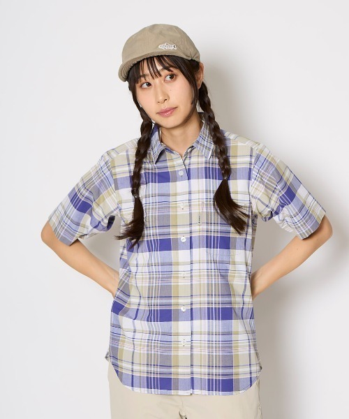 Foxfire（フォックスファイヤー）の「ＣシールドフレッシュシャツＳ／Ｓ（シャツ/ブラウス・レディース・レッド/グリーン/イエロー/パープル・L/M/S）」の3枚目の写真