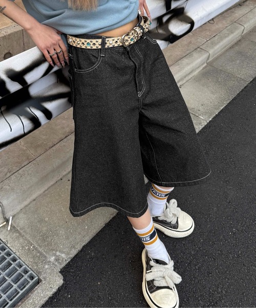 sedacle（セダクル）の「グリッターハーフデニム（デニムパンツ・メンズ・ボルドー/ブラック/インディゴブルー/ブルー系その他・MEDIUM/LARGE/SMALL）」の13枚目の写真