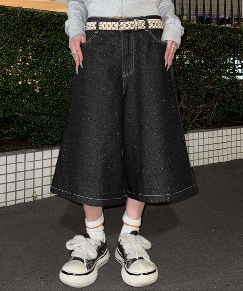 sedacle（セダクル）の「グリッターハーフデニム（デニムパンツ・メンズ・ボルドー/ブラック/インディゴブルー/ブルー系その他・MEDIUM/LARGE/SMALL）」の5枚目の写真