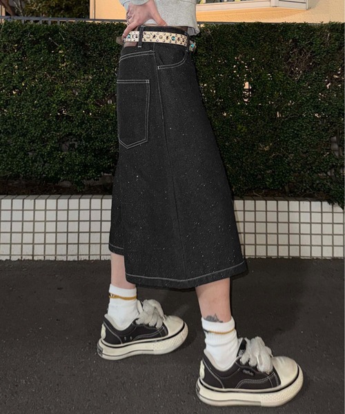 sedacle（セダクル）の「グリッターハーフデニム（デニムパンツ・メンズ・ボルドー/ブラック/インディゴブルー/ブルー系その他・MEDIUM/LARGE/SMALL）」の9枚目の写真