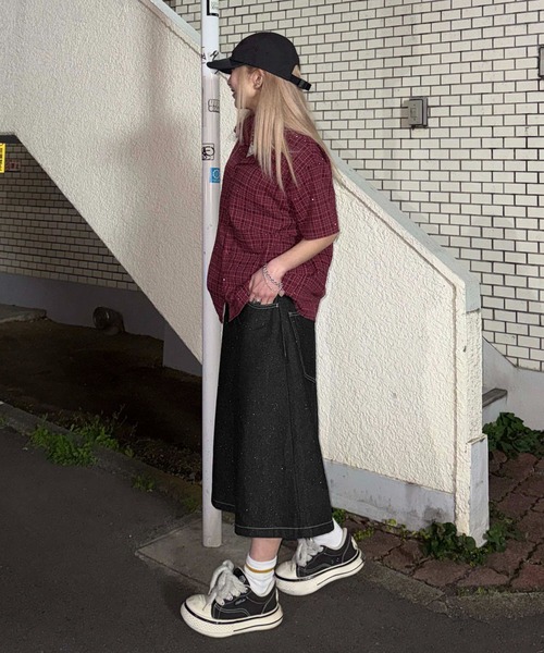 sedacle（セダクル）の「グリッターハーフデニム（デニムパンツ・メンズ・ボルドー/ブラック/インディゴブルー/ブルー系その他・MEDIUM/LARGE/SMALL）」の12枚目の写真