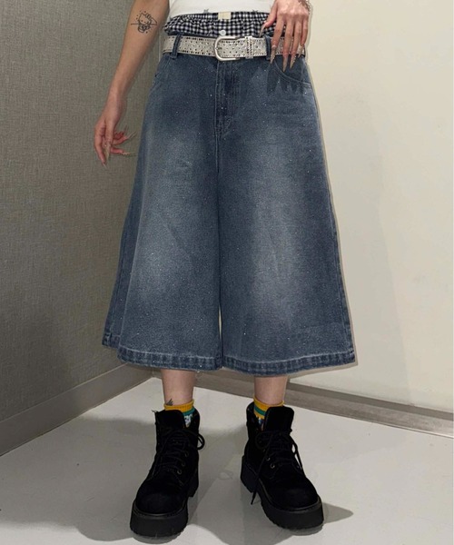 sedacle（セダクル）の「グリッターハーフデニム（デニムパンツ・メンズ・ボルドー/ブラック/インディゴブルー/ブルー系その他・MEDIUM/LARGE/SMALL）」の15枚目の写真
