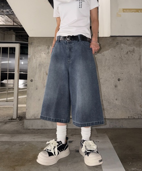 sedacle（セダクル）の「グリッターハーフデニム（デニムパンツ・メンズ・ボルドー/ブラック/インディゴブルー/ブルー系その他・MEDIUM/LARGE/SMALL）」の6枚目の写真