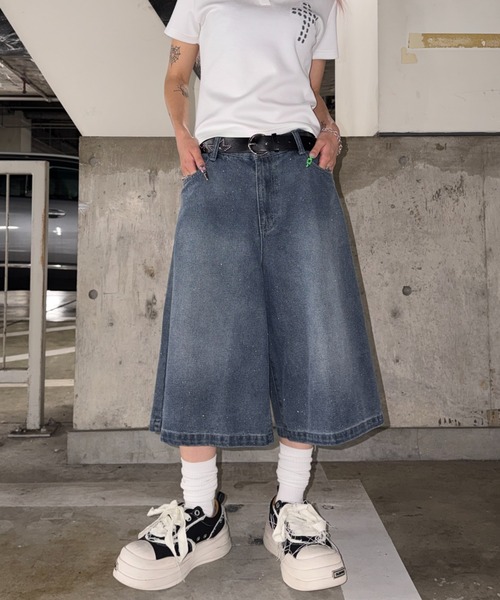 sedacle（セダクル）の「グリッターハーフデニム（デニムパンツ・メンズ・ボルドー/ブラック/インディゴブルー/ブルー系その他・MEDIUM/LARGE/SMALL）」の5枚目の写真