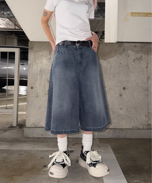 sedacle（セダクル）の「グリッターハーフデニム（デニムパンツ・メンズ・ボルドー/ブラック/インディゴブルー/ブルー系その他・MEDIUM/LARGE/SMALL）」の7枚目の写真
