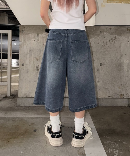 sedacle（セダクル）の「グリッターハーフデニム（デニムパンツ・メンズ・ボルドー/ブラック/インディゴブルー/ブルー系その他・MEDIUM/LARGE/SMALL）」の8枚目の写真